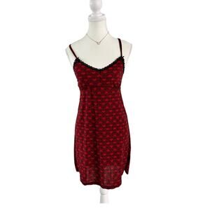 Rene Rofe Size Small Queen of Hearts Laced Mini Dress Super Soft & Comfy